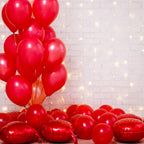 RUBFAC Red Balloons Set – 105 Pcs in 5/10/12/18 Inches for Garland Arch & Party Decor