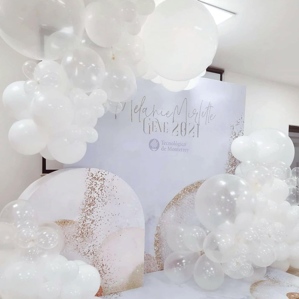 RUBFAC 129pcs Clear Balloons Kit — 18in/12in/10in/5in for Garland Arch