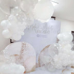 RUBFAC 129pcs Clear Balloons Kit — 18in/12in/10in/5in for Garland Arch