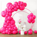 RUBFAC Hot Pink Balloons Set – 105pc Latex Party Kit (5/10/12/18 in) for Garland Arch | Weddings, Birthdays, Baby Showers
