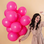 RUBFAC Hot Pink Balloons Set – 105pc Latex Party Kit (5/10/12/18 in) for Garland Arch | Weddings, Birthdays, Baby Showers