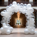 RUBFAC 129pcs Clear Balloons Kit — 18in/12in/10in/5in for Garland Arch