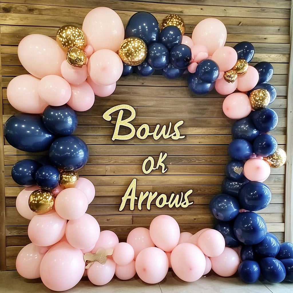 RUBFAC 129pc Navy Blue Balloons Kit | Latex Balloon Garland Arch for Birthday, Graduation, Weddings