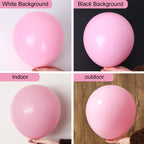 RUBFAC 129pcs Pastel Pink Balloons Set — 18in/12in/10in/5in for Garlands & Arches