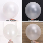 RUBFAC 129pcs Pearl White Balloons Kit – Mixed Sizes for Garland & Arch Decor
