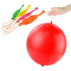 rubfac 25Pcs Punch Balloons – Thick Neon Heavy-Duty Party Favors for Kids' Outdoor Fun
