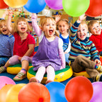 rubfac 25Pcs Punch Balloons – Thick Neon Heavy-Duty Party Favors for Kids' Outdoor Fun