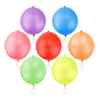 rubfac 25Pcs Punch Balloons – Thick Neon Heavy-Duty Party Favors for Kids' Outdoor Fun