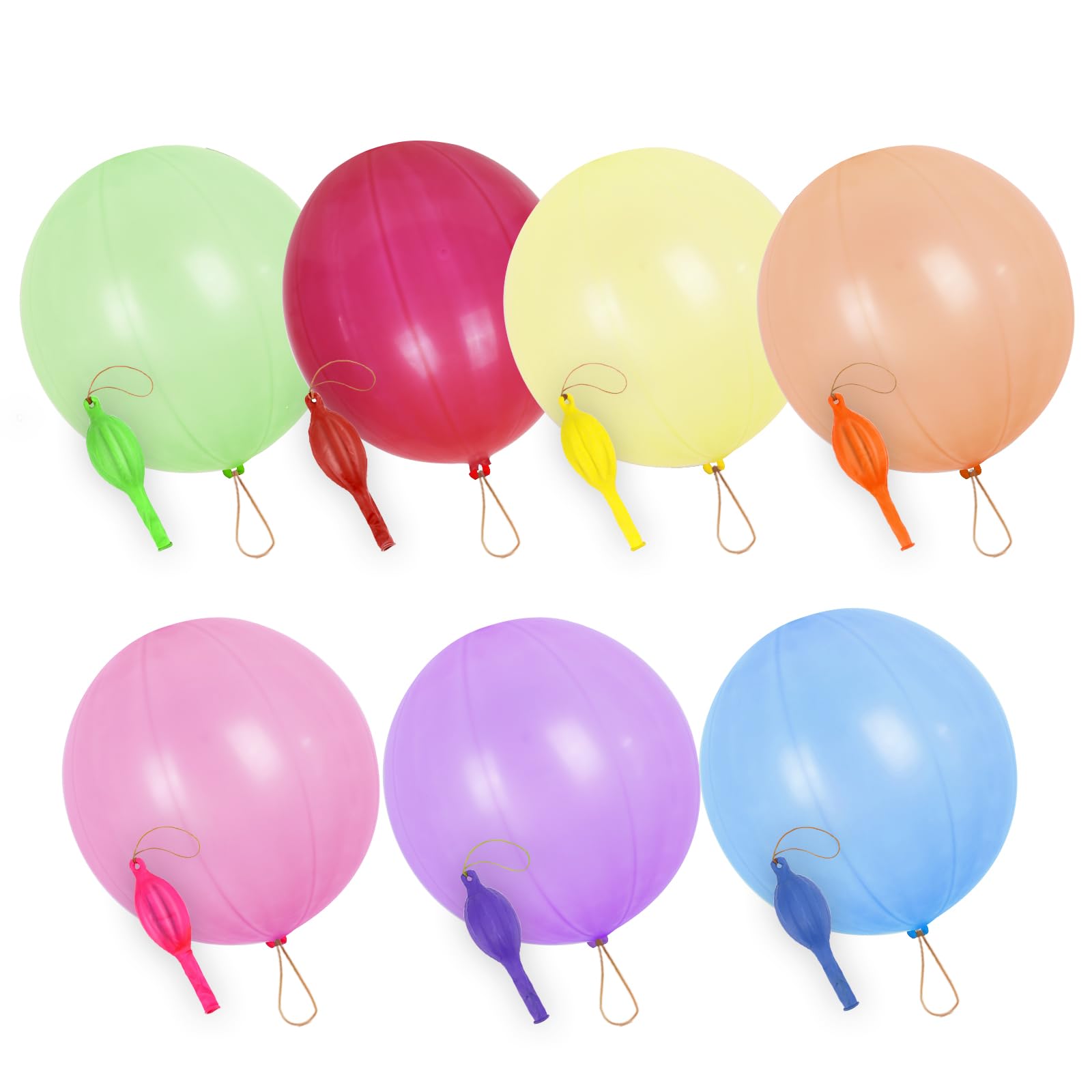 rubfac 30Pcs Punch Balloons - Heavy-Duty Neon Party Balloons for Kids
