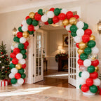 RUBFAC Red Balloons Set – 105 Pcs in 5/10/12/18 Inches for Garland Arch & Party Decor