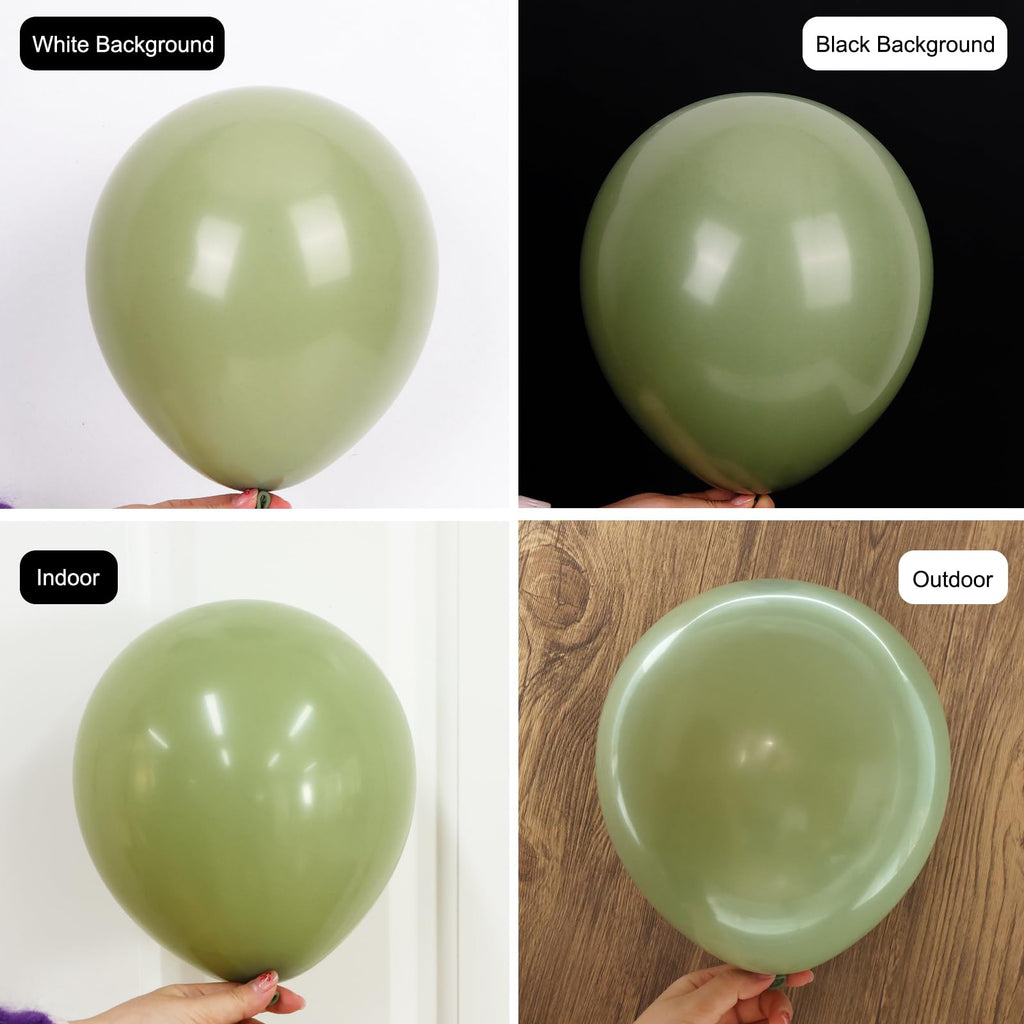 Rubfac Sage Green Balloons 129pcs – Balloon Garland Arch Kit (18/12/10/5in)