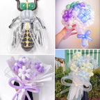 Rubfac 100pcs Clear 260 Balloons – Long Skinny Transparent Latex for Animal Twists, Party Garland & Decorations