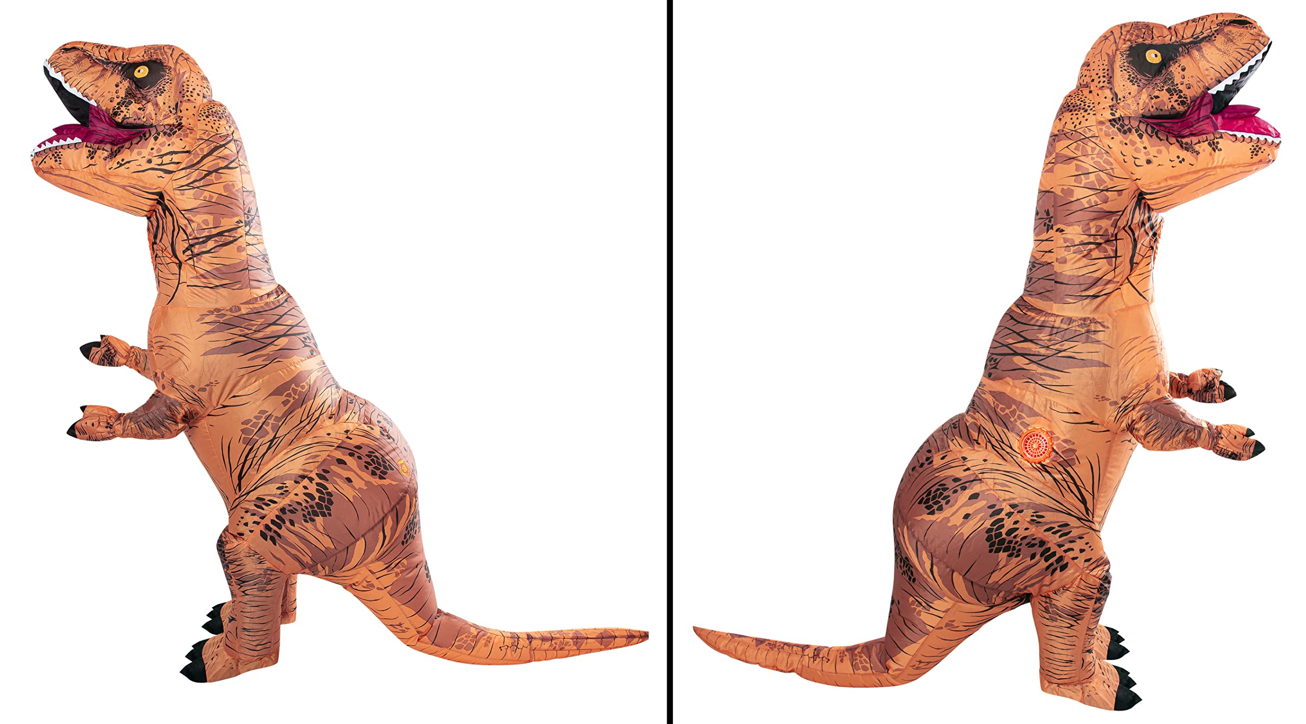 Rubies Original T-Rex Inflatable Costume for Kids – One Size, Easy Setup, Fun & Playful