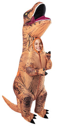 Rubies Original T-Rex Inflatable Costume for Kids – One Size, Easy Setup, Fun & Playful