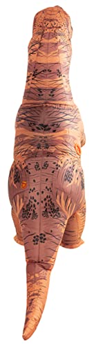 Rubies Original T-Rex Inflatable Costume for Kids – One Size, Easy Setup, Fun & Playful