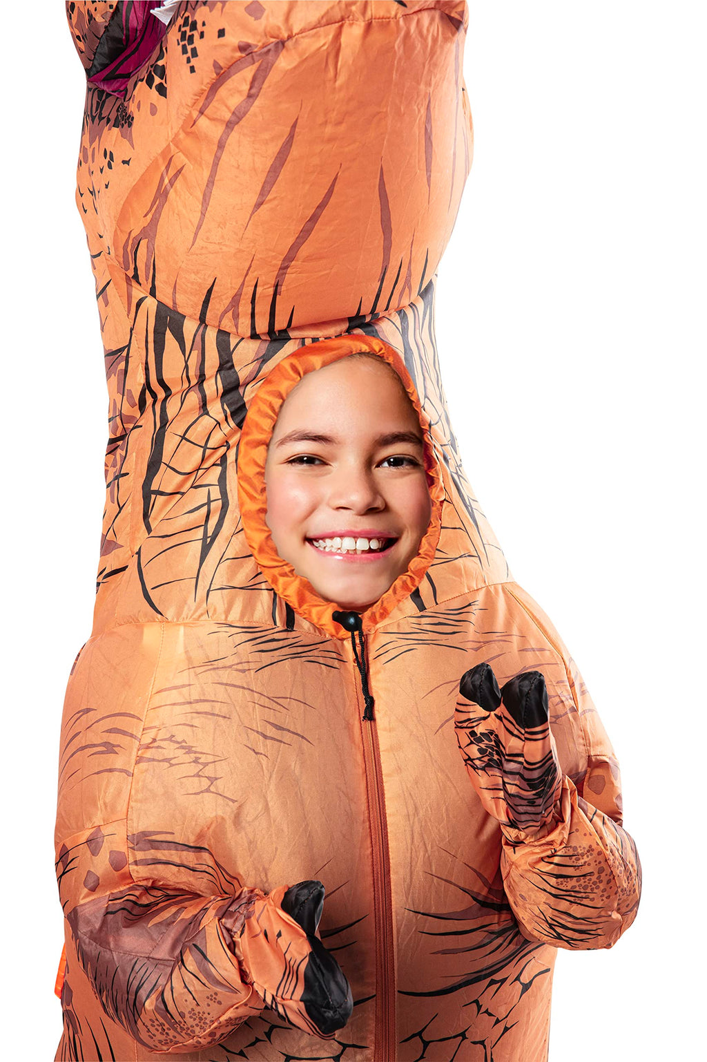 Rubies Original T-Rex Inflatable Costume for Kids – One Size, Easy Setup, Fun & Playful