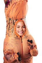 Rubies Original T-Rex Inflatable Costume for Kids – One Size, Easy Setup, Fun & Playful