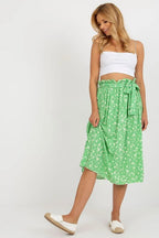 Rue Paris floral fabric skirt