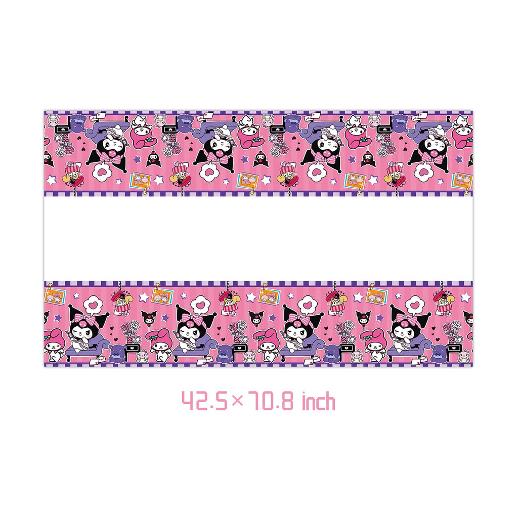 Ruewarm DIGBYS 41Pack Kuromis Birthday Party Supplies – Plates, Napkins, Tablecloth