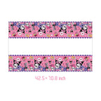 Ruewarm DIGBYS 41Pack Kuromis Birthday Party Supplies – Plates, Napkins, Tablecloth