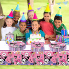 Ruewarm DIGBYS 41Pack Kuromis Birthday Party Supplies – Plates, Napkins, Tablecloth