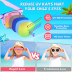 Rugort Kids Sunglasses 32-Pack Party Favors – UV400 Neon Colors for Ages 3-8