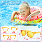 Rugort Kids Sunglasses 32-Pack Party Favors – UV400 Neon Colors for Ages 3-8