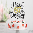 Ruscalin Happy 87th Birthday Cake Topper – 87th Birthday Party Decorations