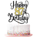 Ruscalin Happy 87th Birthday Cake Topper – 87th Birthday Party Decorations