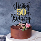 Ruscalin Happy 50th Birthday Cake Topper – 50th Birthday Party Decorations