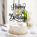 Ruscalin Happy 87th Birthday Cake Topper – 87th Birthday Party Decorations