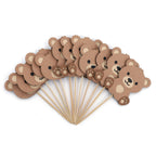 Rweseo Beary First Birthday Cupcake Toppers – Bear 1st Birthday Decorations