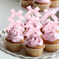 Rweseo Coquette Pink Bow Cupcake Toppers – Pink Bow Cake Toppers for Parties