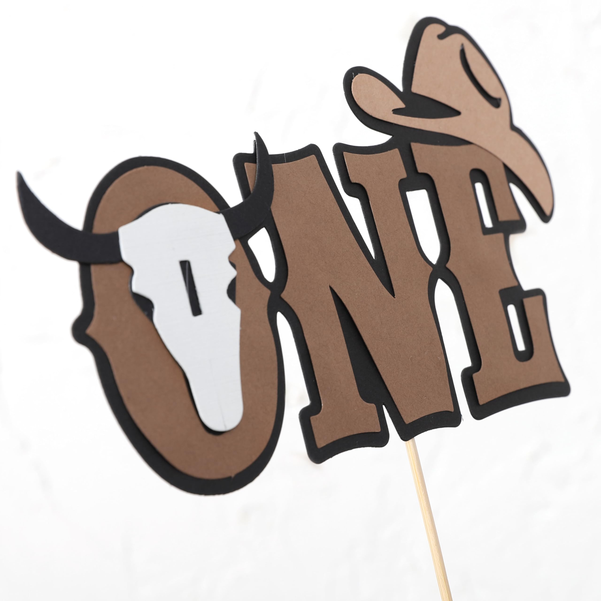 Rweseo My First Rodeo Cake Topper – Cowboy 1st Birthday Western Decor & Photo Prop