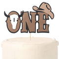 Rweseo My First Rodeo Cake Topper – Cowboy 1st Birthday Western Decor & Photo Prop