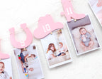 Rweseo Western Cowgirl Monthly Photo Banner – 1st Birthday Milestone (Newborn to 12 Months)