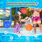 RYTABEE 30PCS Reusable Water Balloons – Self-Sealing Silicone Water Bombs for Kids & Adults