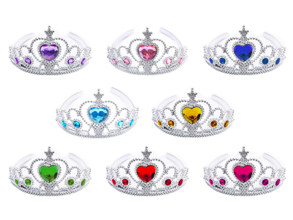 S & E TEACHER'S EDITION 32-Piece Tiaras Crown Set for Girls – Princess Dress-Up Party Favors