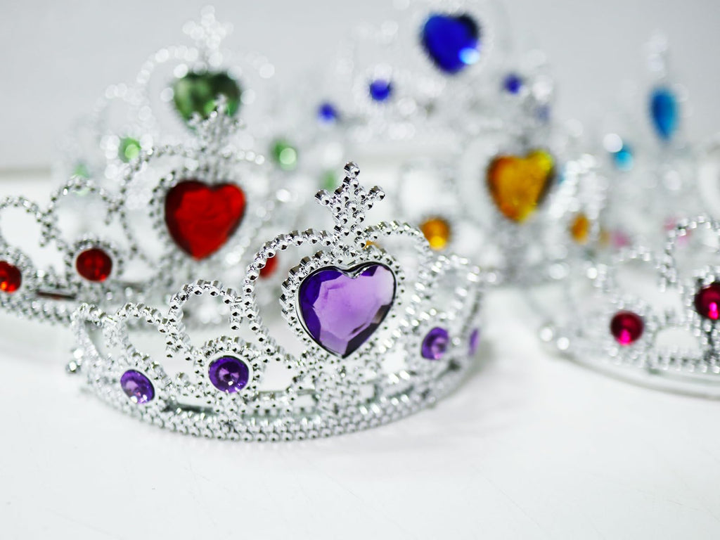 S & E TEACHER'S EDITION 32-Piece Tiaras Crown Set for Girls – Princess Dress-Up Party Favors