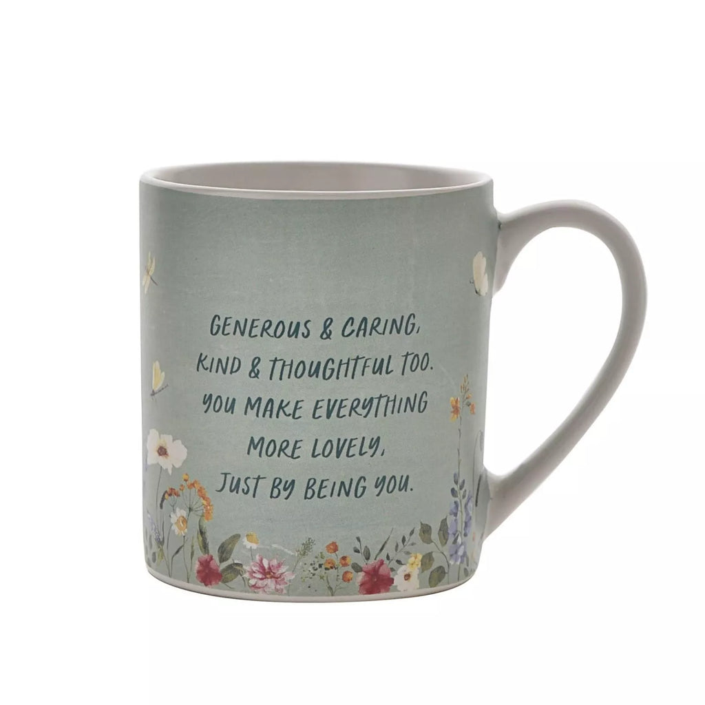 Cottage Garden Lovliest Mum Wild Flower & Bee Design Mug