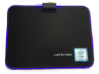 LED Gaming Mouse Pad Blue Led Light-Up Anti Slip 36.5X25.5cm for PC and Laptop