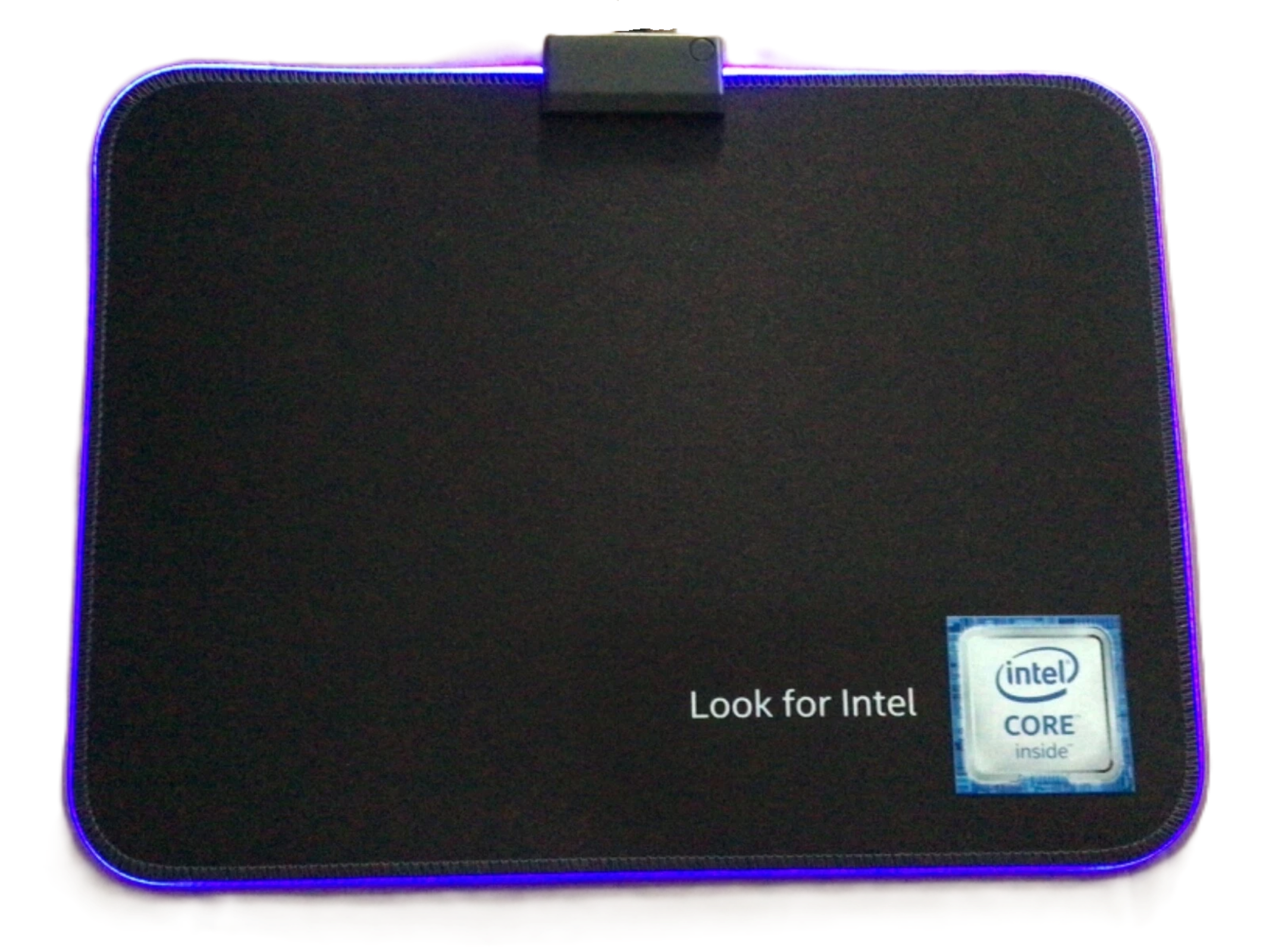 LED Gaming Mouse Pad Blue Led Light-Up Anti Slip 36.5X25.5cm for PC and Laptop