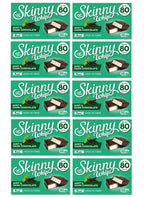 10 x Skinny Whip Mint & Dark Choc Snack Bars 5 Pk 5X25Gm