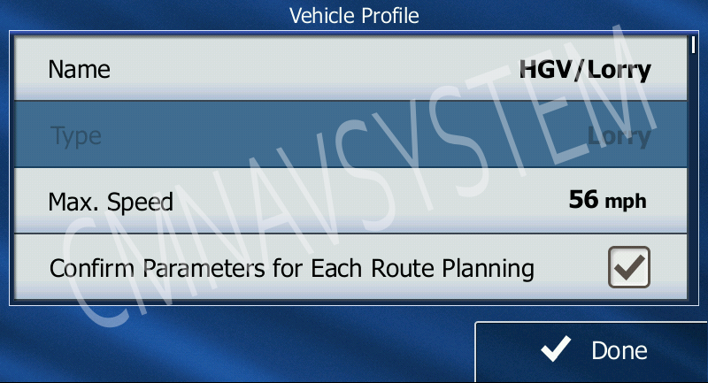 7" CMNAV STARTER Truck (128mb RAM)