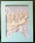 Luxury Baby's Bubble Blanket In Gift Box Double Lined Soft Fleece,  Blue