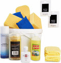 Car Interior Exterior valeting Cleaning Kit Bucket 14pcs Polish Wash Wax Sponges
