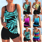 Plus Size Womens Ruffle Tankini Shorts Set Swimming Costume Swimsuit Swim Dress