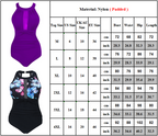 Womens One Piece Tummy Control Costume Monokini Swimming Swimsuit Swimwear UK