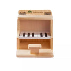 Hanging Wooden Bird Feeder Piano Novelty Feeding Station