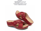 Vintage Floral Beach Sandals – Women’s Casual Flat Slip-On Shoes